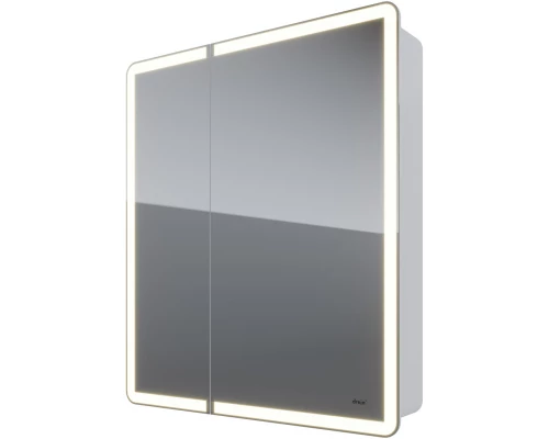 Зеркальный шкаф 70x80 см белый глянец R Dreja Point 99.9033