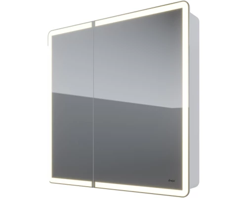 Зеркальный шкаф 80x80 см белый глянец R Dreja Point 99.9034