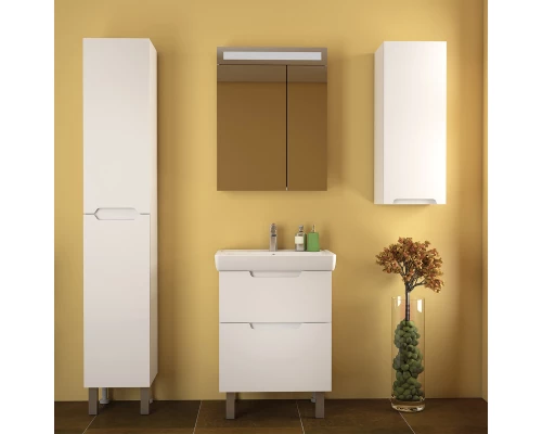 Тумба белый глянец 55,4 см Dreja Q Plus 99.0004