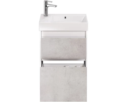 Тумба белый глянец/бетон 52,4 см Dreja Slim 99.0502