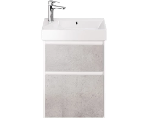 Тумба белый глянец/бетон 52,4 см Dreja Slim 99.0502