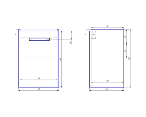 Тумба белый глянец 43 см Dreja Almi 99.1502
