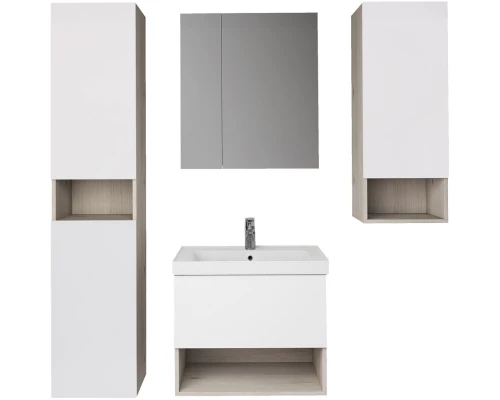 Тумба белый глянец/дуб эврика 57,6 см Dreja Perfecto 99.0811