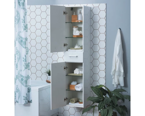 Пенал подвесной белый глянец L Dreja Big Inn 77.0303W