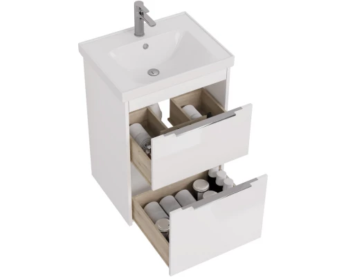 Тумба белый глянец 57 см Dreja Prime 99.9300