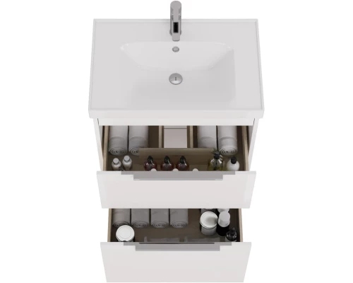 Тумба белый глянец 67 см Dreja Prime 99.9301