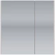 Зеркальный шкаф 70x70 см белый глянец L Dreja Prime 99.9305