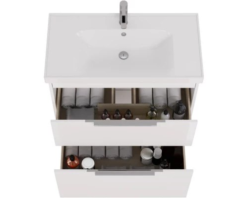 Тумба белый глянец 87 см Dreja Prime 99.9302