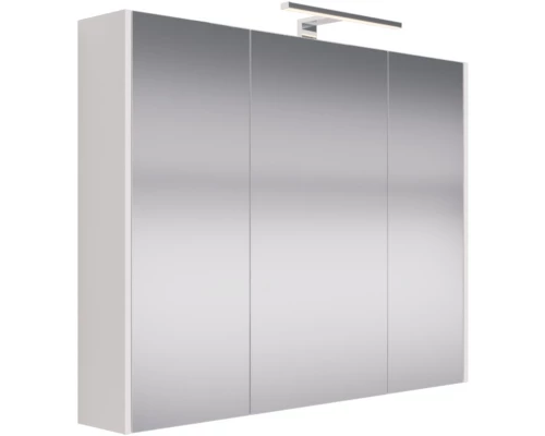 Зеркальный шкаф 90x70 см белый глянец L Dreja Prime 99.9306