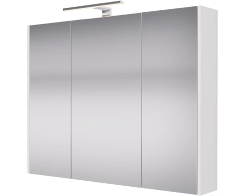 Зеркальный шкаф 90x70 см белый глянец L Dreja Prime 99.9306