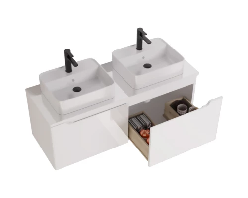 Тумба белый глянец 122,1 см Dreja W 99.9400