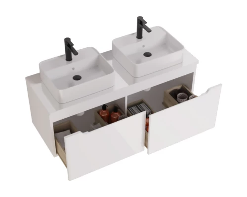 Тумба белый глянец 122,1 см Dreja W 99.9400