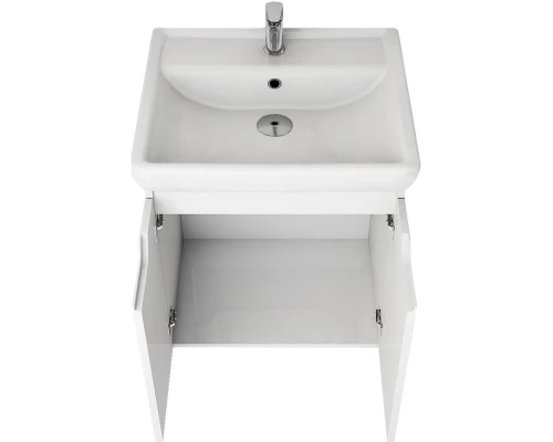 Тумба белый глянец 49,5 см Dreja Q (D) 99.1007