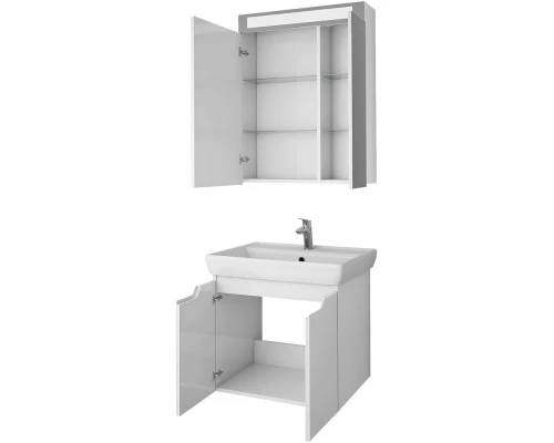 Тумба белый глянец 49,5 см Dreja Q (D) 99.1007