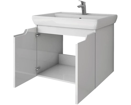 Тумба белый глянец 55,4 см Dreja Q (D) 99.1001