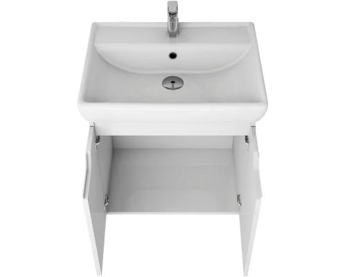 Тумба белый глянец 55,4 см Dreja Q (D) 99.1001