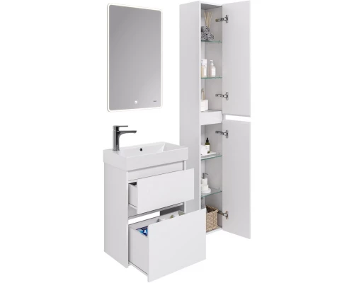 Тумба белый глянец 52,4 см Dreja Slim 99.0400