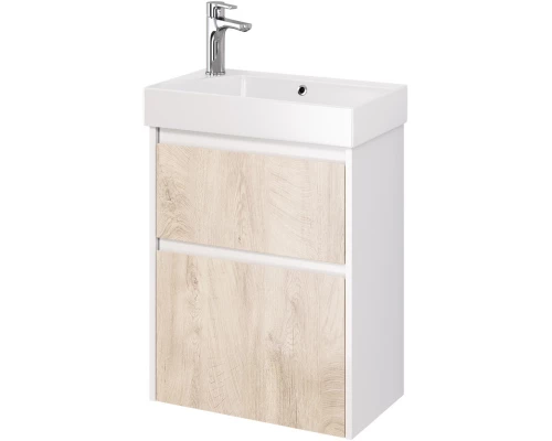 Тумба дуб кантри/белый глянец 52,4 см Dreja Slim 99.0500