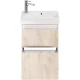 Тумба дуб кантри/белый глянец 52,4 см Dreja Slim 99.0500