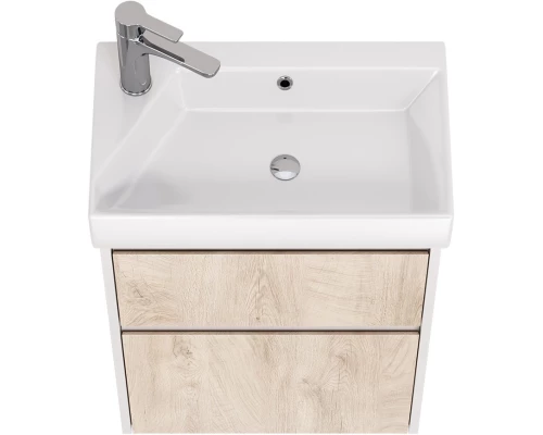 Тумба дуб кантри/белый глянец 52,4 см Dreja Slim 99.0500