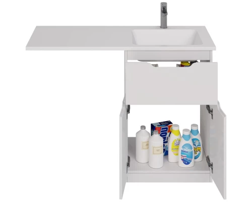 Тумба белый глянец 56,5 см Dreja Vega 99.0450