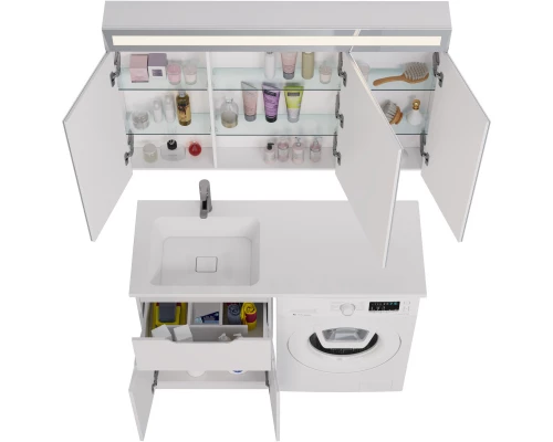 Тумба белый глянец 56,5 см Dreja Vega 99.0450