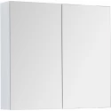 Зеркальный шкаф 80x74 см белый глянец Dreja Premium 77.9001W