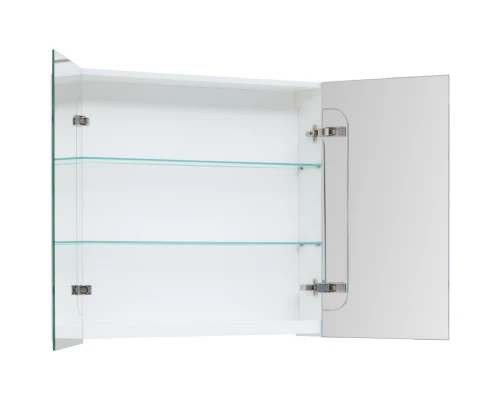 Зеркальный шкаф 80x74 см белый глянец Dreja Premium 77.9001W