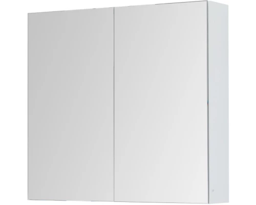 Зеркальный шкаф 80x74 см белый глянец Dreja Premium 77.9001W