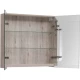 Зеркальный шкаф 80x74 см дуб кантри Dreja Premium 77.9002D