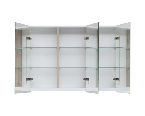 Зеркальный шкаф 100x74 см белый глянец Dreja Premium 77.9003W