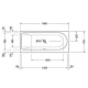 Акриловая ванна 160x70 см L Duravit Darling New 700238000000000