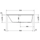 Акриловая ванна 170x70 см левая Duravit Darling New 70024000000000