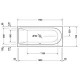 Акриловая ванна 170x75 см левая Duravit Darling New 700242000000000