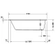 Акриловая ванна 170x70 см Duravit Daro 700141000000000