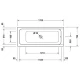 Акриловая ванна 170x70 см Duravit D-Code 700097000000000