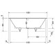 Акриловая ванна 180x80 см Duravit DuraSquare 700426000000000