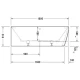 Акриловая ванна 180x80 см L Duravit DuraSquare 700427000000000