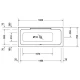 Акриловая ванна 160x70 см R Duravit DuraStyle 700293000000000
