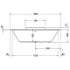 Акриловая ванна 190x90 см Duravit DuraStyle 700299000000000