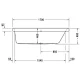 Акриловая ванна 170x70 см R Duravit Happy D.2 700311000000000