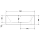 Акриловая ванна 180x80 см L Duravit Happy D.2 700316000000000