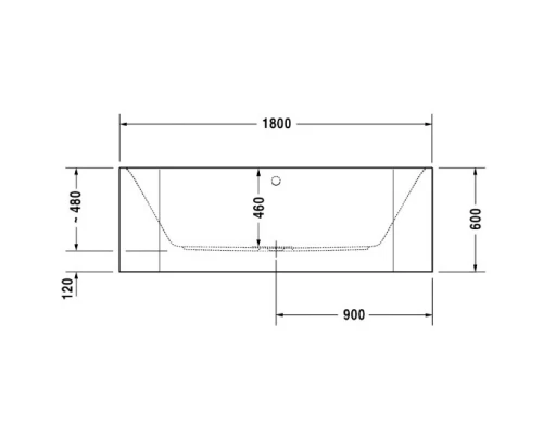 Акриловая ванна 180x80 см Duravit Happy D.2 700318000000000