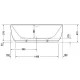 Акриловая ванна 180x85 см Duravit Luv 700434000000000