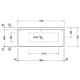 Акриловая ванна 170x70 см L Duravit P3 Comforts 700373000000000