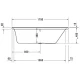 Акриловая ванна 170x75 см R Duravit P3 Comforts 700376000000000