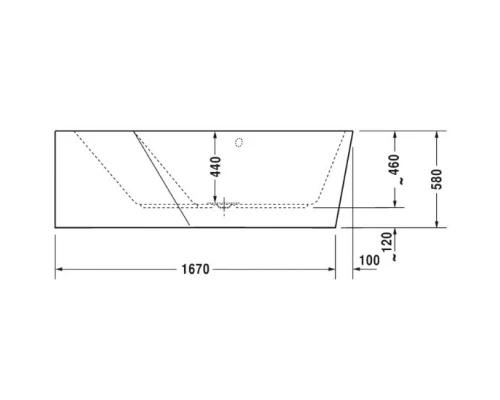 Акриловая ванна 177x130 см L Duravit Paiova 5 700394000000000