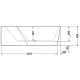 Акриловая ванна 177x130 см L Duravit Paiova 5 700394000000000
