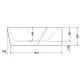 Акриловая ванна 177x130 см R Duravit Paiova 5 700395000000000