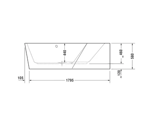 Акриловая ванна 190x140 см R Duravit Paiova 5 700397000000000